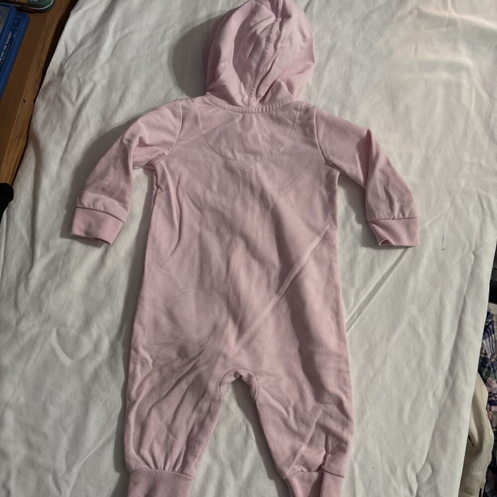 Jordan JDB HBR Jumpman hooded coverall in pink 3-6 Months - Picture 5 of 5